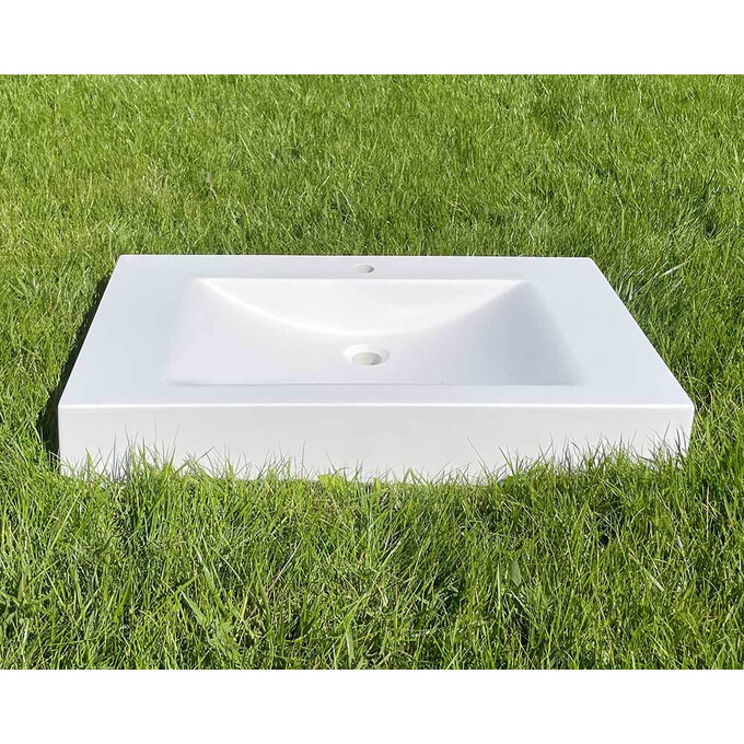 Умивальник Snail Атлант 800 White Matt 163/800A100M (80x48 см, білий матовий, з крилом), Доступні розміри: 80 x 48, Колір виробника: білий матовий, фото , изображение 2