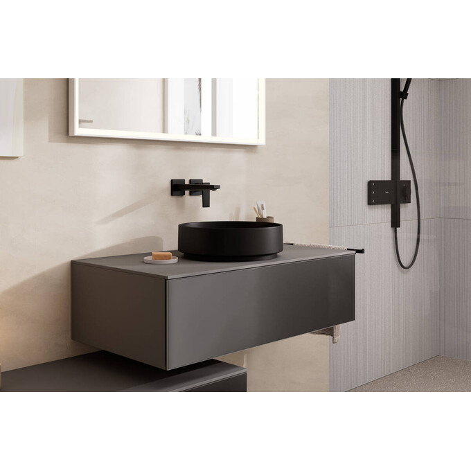 Умывальник Hansgrohe Xuniva Evo S Black Matt 60323670 (40x40 см, черный матовый), Доступные размеры: 40 x 40, Цвет производителя: черный матовый, фото 2