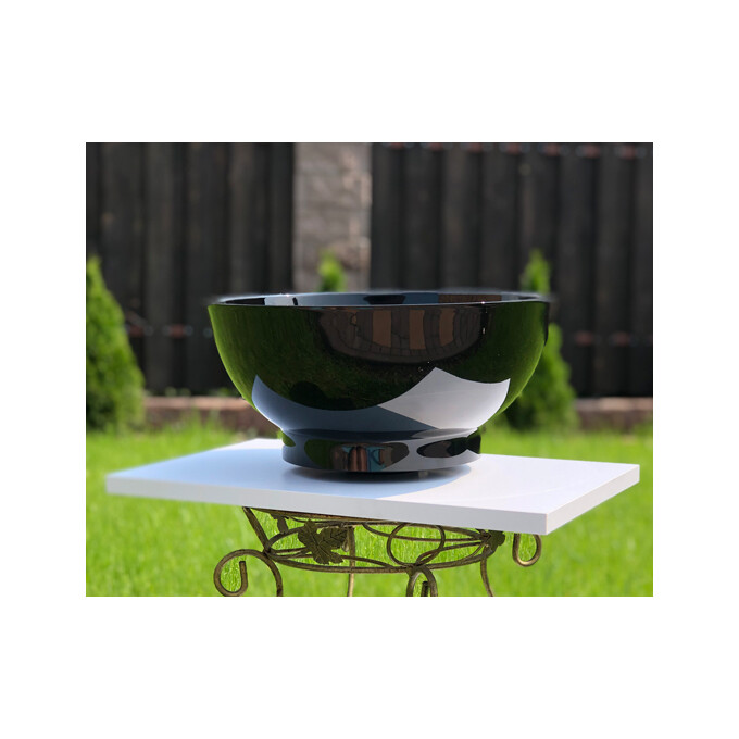 Умывальник Snail Селена Black Glossy 104A200 (35 см, черный глянцевый, чаша), Цвет производителя: черный глянец, фото 3