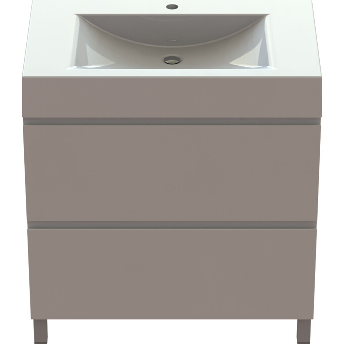 Тумба Snail Новела з умивальником Snail Атлант 800КМ163A100 (80 см, біла глянсова, підлогова), Доступні розміри: 80 x 48, фото 