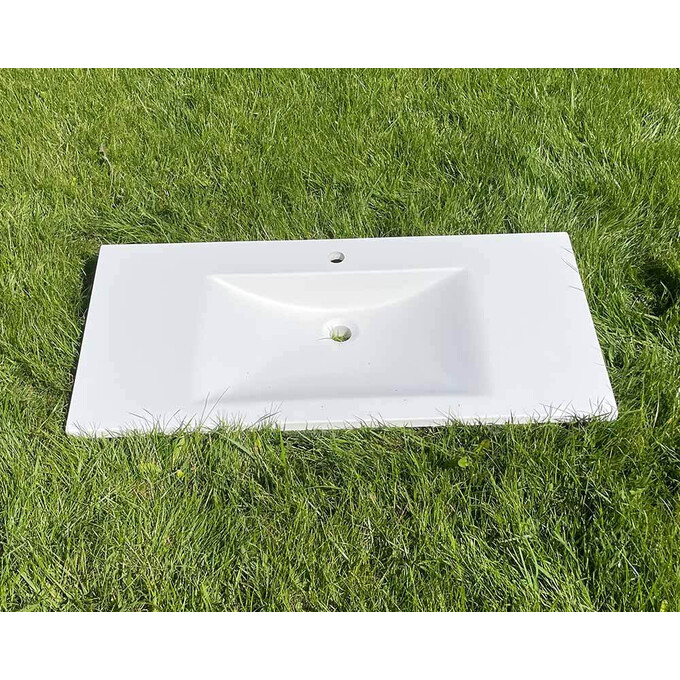 Умивальник Snail Орфей White Matt 165A100M (99x48 см, білий матовий, з крилом), Доступні розміри: 99 x 48, Колір виробника: білий матовий, фото , изображение 3