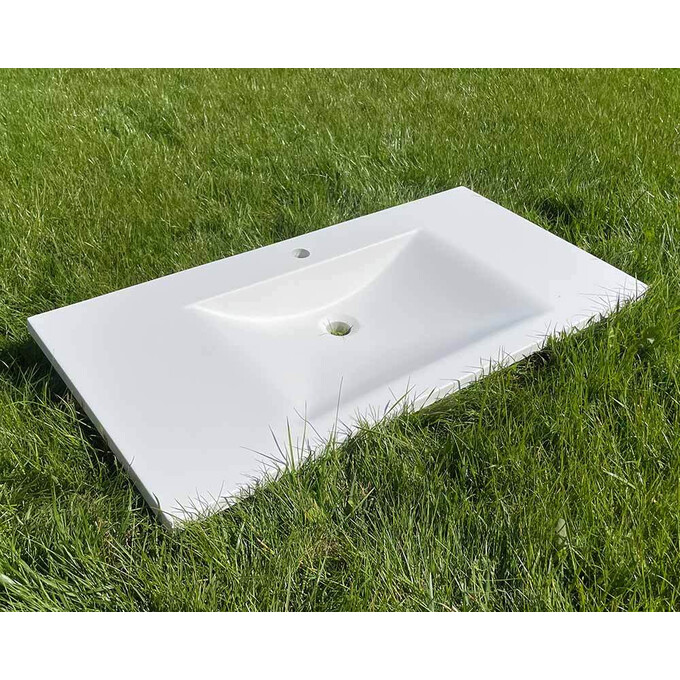 Умивальник Snail Орфей White Matt 165A100M (99x48 см, білий матовий, з крилом), Доступні розміри: 99 x 48, Колір виробника: білий матовий, фото 