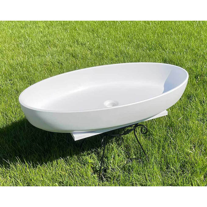 Умивальник Snail Фараон White Matt 169A100M (80x42 см, білий матовий, чаша), Колір виробника: білий матовий, фото , изображение 5