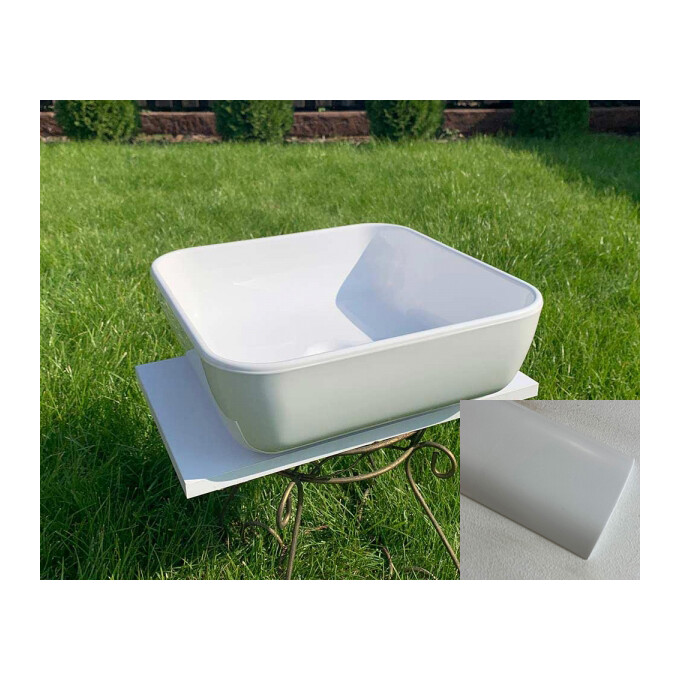 Умивальник Snail Палермо White Matt 178A100M (40x40 см, білий матовий, чаша), Колір виробника: білий матовий, фото , изображение 2