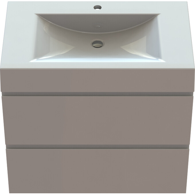 Тумба Snail Элегия с умывальником Snail Атлант 800КМ163/800A100 (80 см, белая глянцевая, подвесная), фото 7