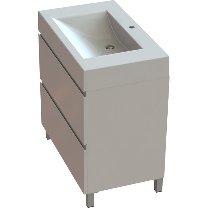 Тумба Snail Новела з умивальником Snail Атлант 800КМ163A100 (80 см, біла глянсова, підлогова), Доступні розміри: 80 x 48, фото , изображение 7