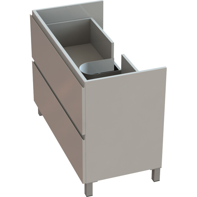 Тумба Snail Новела з умивальником Snail Атлант 990КМ163A100 (99 см, біла глянсова, підлогова), Доступні розміри: 99 x 48, фото , изображение 6