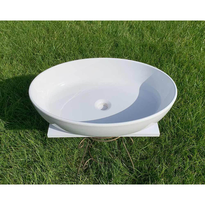 Умивальник Snail Парадіз White Glossy 179A100 (60x40 см, білий глянсовий, чаша), Колір виробника: білий глянець, фото , изображение 4