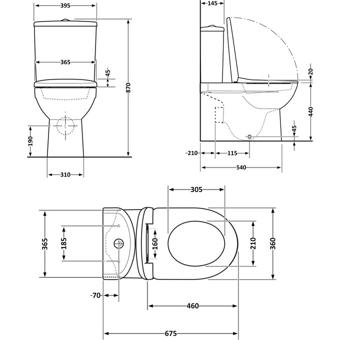 Безободковый унитаз-компакт Qtap Scorpio Ultra Quiet QT14226088AW (воронкообразный, с сиденьем), фото 11