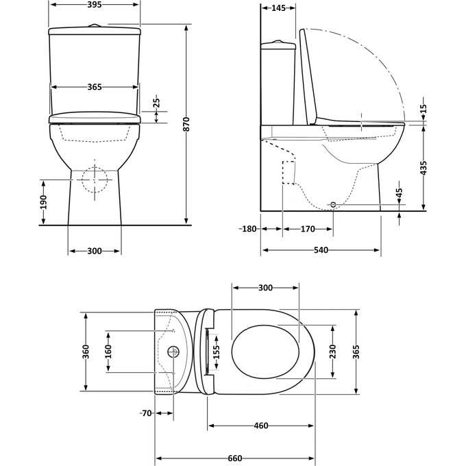Безободковый унитаз-компакт Qtap Scorpio Ultra Quiet QT14226088AMB (черный матовый, воронкообразный, с сиденьем), фото 11