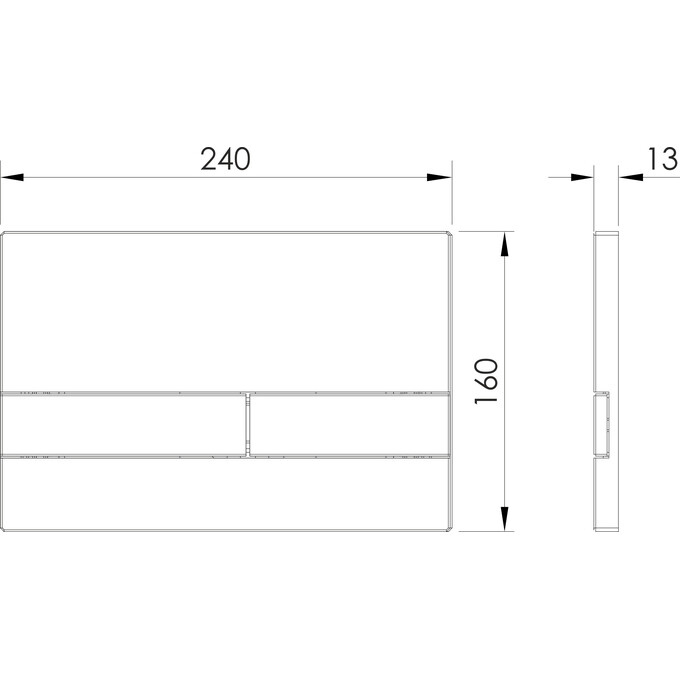 Кнопка змиву Volle Alegra Ola De La Cromo 2230.010213 (хром матовий), Колір виробника: хром матовий, фото , изображение 3