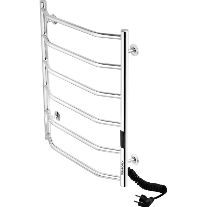 Электрический полотенцесушитель Kroner KRP Diva DV-ER70x50-6 (500x700, правый, сенсорный), Доступные размеры: 500 x 700, Подключение полотенцесушителя: правое, фото 2