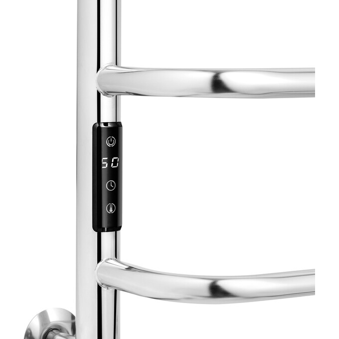 Электрический полотенцесушитель Kroner KRP Prima PR-EL80x50-7 (500x800, левый, сенсорный), Доступные размеры: 500 x 800, Подключение полотенцесушителя: левое, фото 4