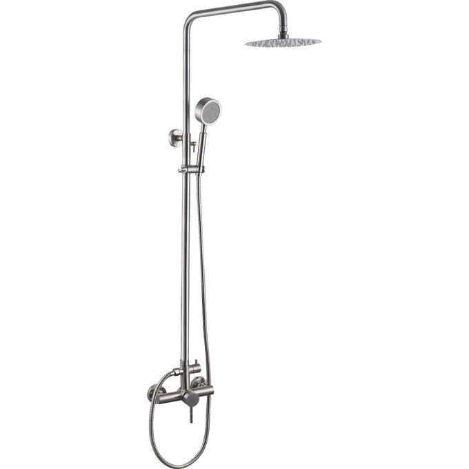 Душевая система RJ Lux SS Stainless steel RJSP120-06CH (нержавеющая сталь), фото 