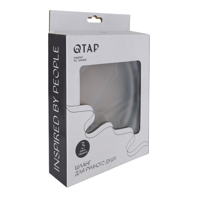 Смеситель для душа Qtap Slavonice Black Matt QTSLA266BLM4590848026 (черный матовый, с лейкой и шлангом), фото 8