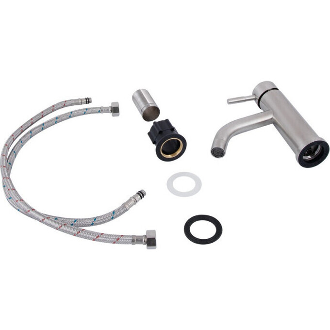 Комплект 2 в 1 LDARI0011FNKS4609149085: душова система Lidz Aria 1120 Nickel LDARI1120NKS46112 + змішувач для умивальника Lidz Aria 0011F LDARI0011FNKS46091, фото , изображение 16