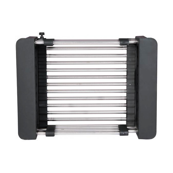 Мойка для кухни Lidz Handmade H6050HB Decor Black PVD Honeycomb LDH6050BDECPVD4837149129 (60x50 см, черный декор, 2.5/0.5 мм, с корзиной, сифоном и дозатором), Доступные размеры: 60 x 50, Цвет производителя: черный декор, Тип поверхности: декор (рифленая), фото 18