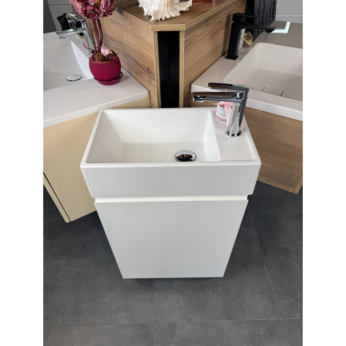 Тумба Snail Шейла с умывальником Snail Веста 500КМ164LRPA100 (50 см, белая глянцевая, правая, подвесная), Доступные размеры: 50 x 30  R, фото 2