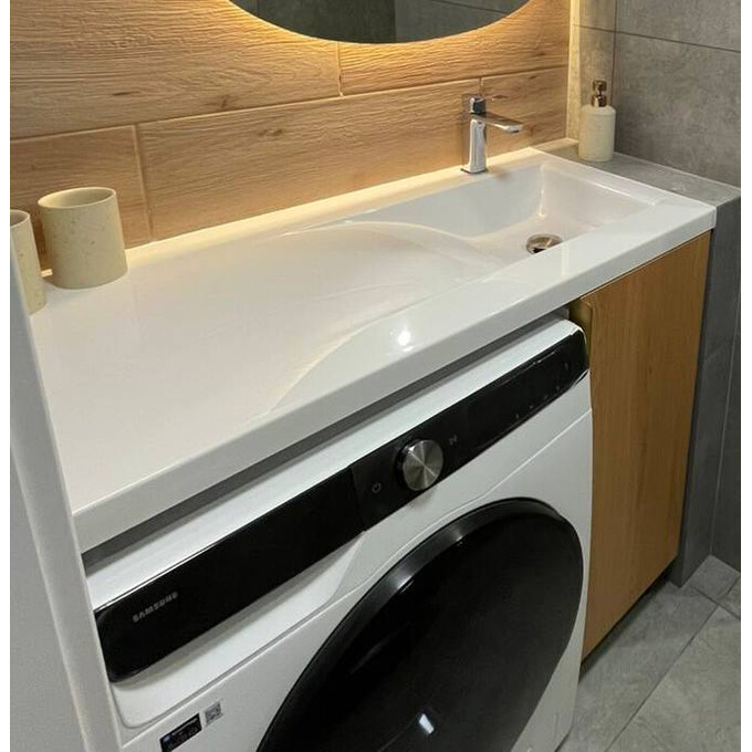 Умывальник-столешница Snail Феникс R 159RA100 (100x50 см, с крылом), Доступные размеры: 100 x 50 R, фото 3