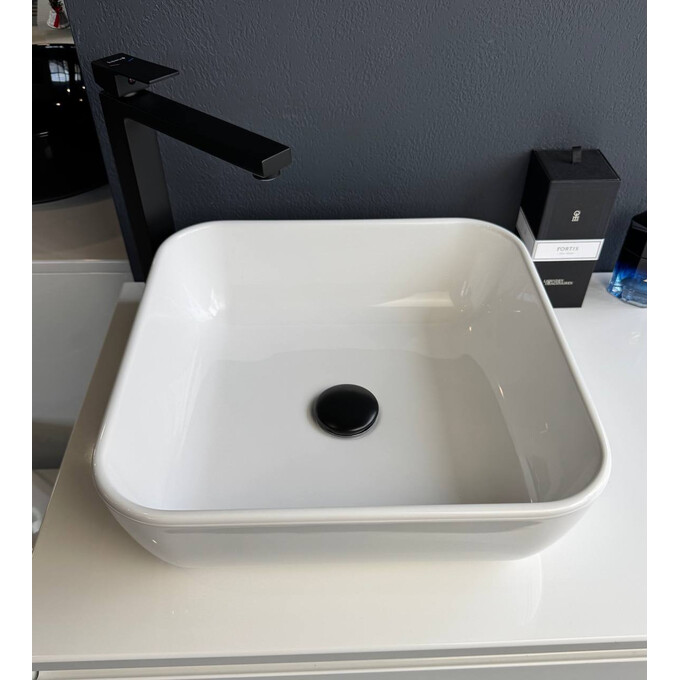 Умивальник Snail Палермо 178A100 (40x40 см, чаша), Колір виробника: білий глянець, фото , изображение 3