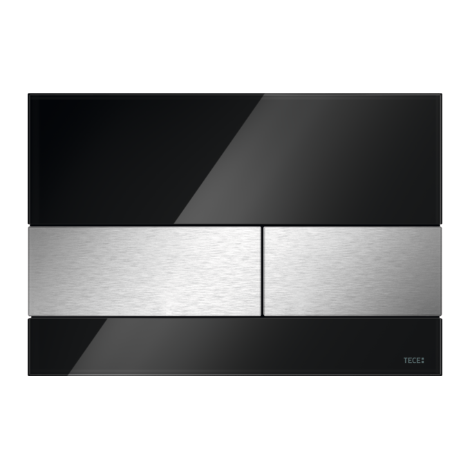 Клавиша смыва Tece Square 9240806 (черная/нержавейка), Цвет производителя: черный, нержавейка, фото 