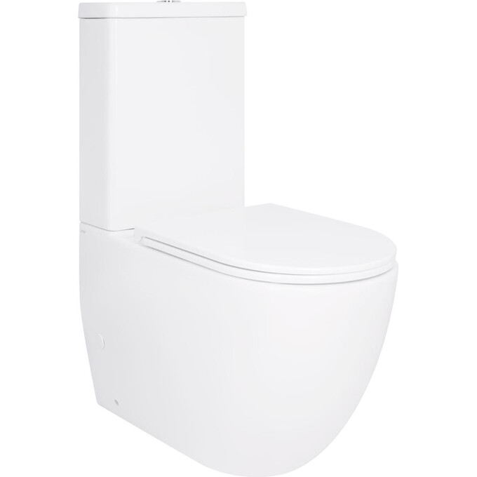 Безободковый унитаз-компакт Qtap Robin Ultra Quiet QT13226089AW (воронкообразный, с сиденьем), фото 3