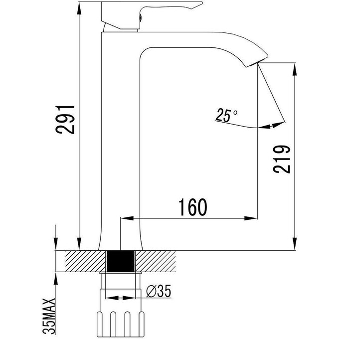 Смеситель для раковины Imprese Vyskov 05340-H, фото 4