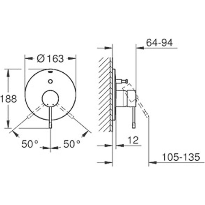 Внешняя часть Grohe Essence 19285001, фото 3