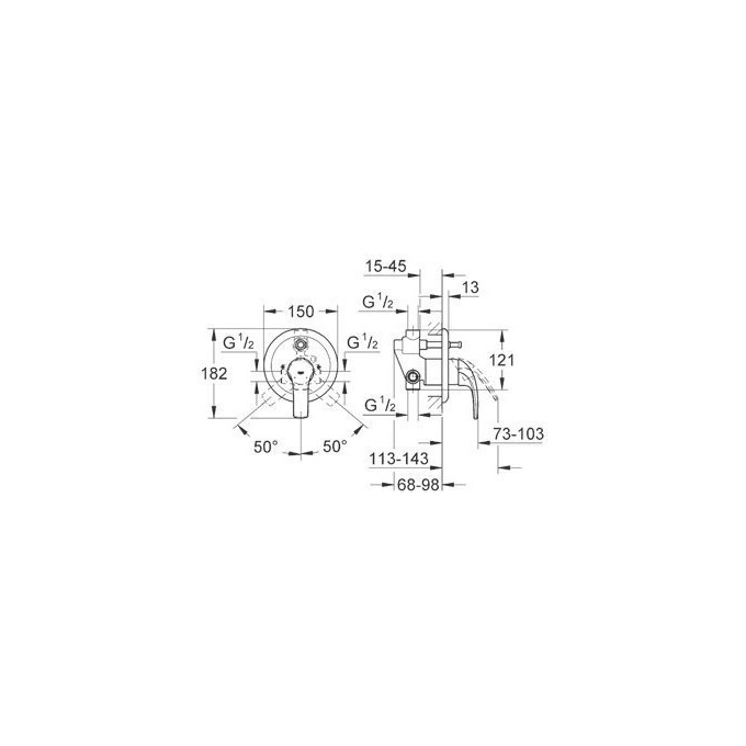 Змішувач для ванни Grohe Euroeco 32747000, фото , изображение 3