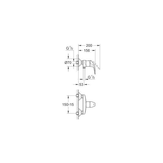 Смеситель для душа Grohe Euroeco 32740000, фото 7