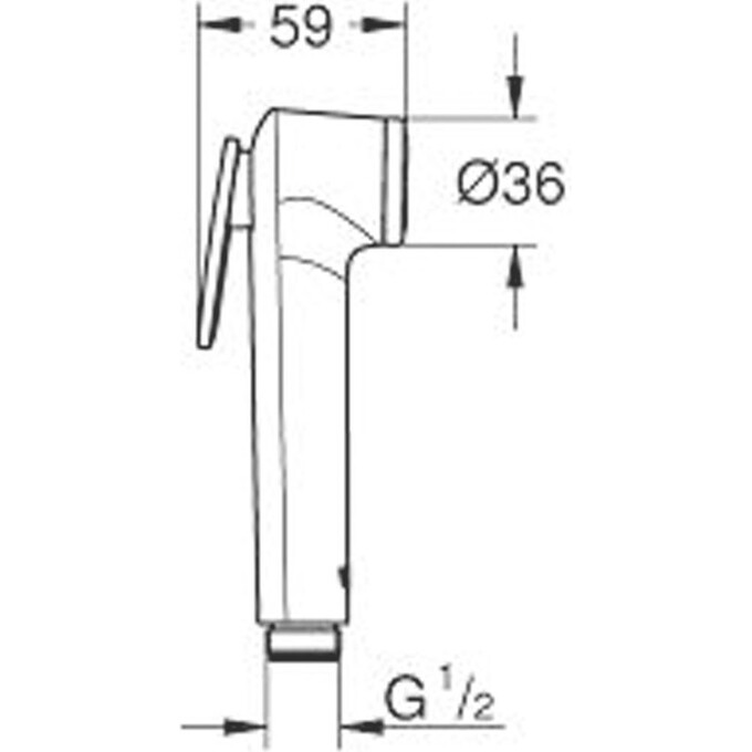 Гигиеническая лейка Grohe Tempesta 27512001, фото 2