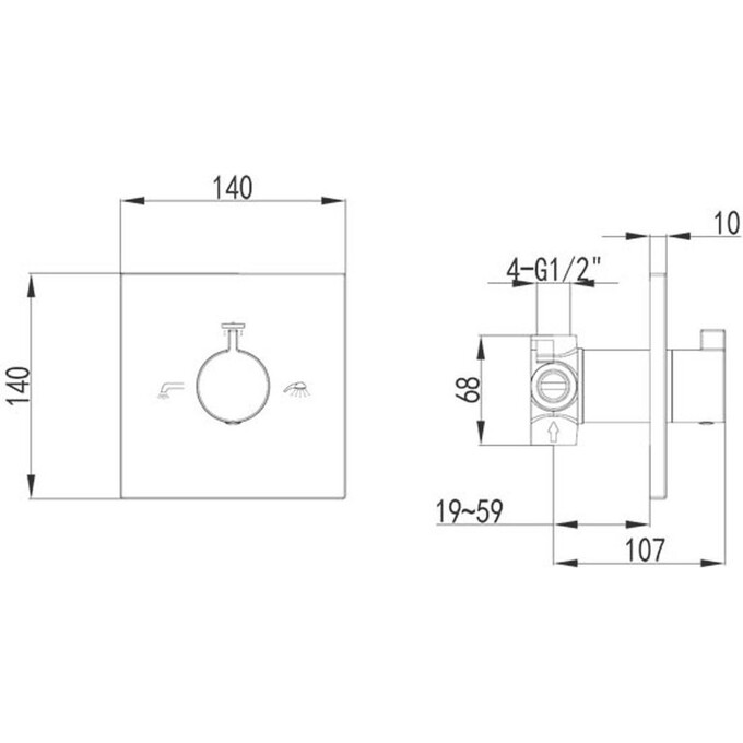 Переключатель потока Imprese VR-151032, фото 2