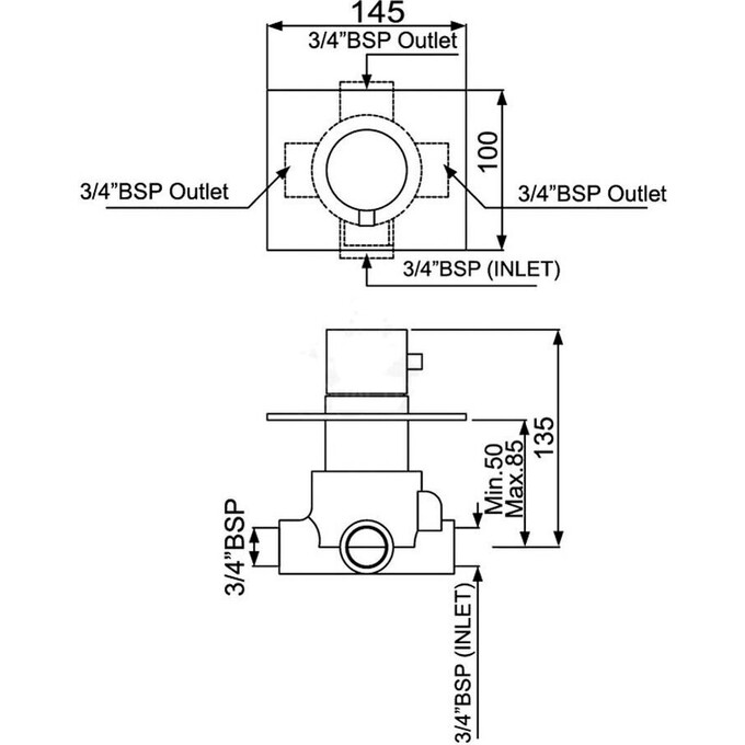 Перемикач на 4 положення Jaquar Florentine FLR-CHR-5287, фото , изображение 2