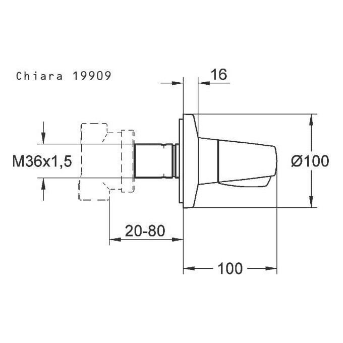 Grohe Chiara Переключатель на 3 положения, фото 2