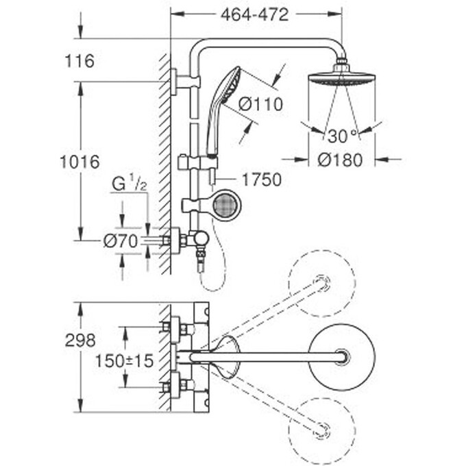 Душевая система Grohe Euphoria 26273000, фото 2