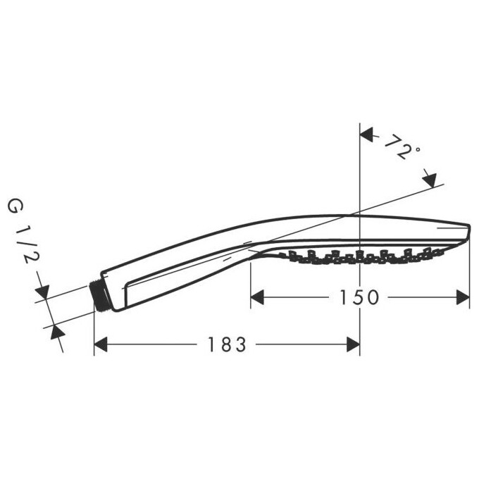 Ручний душ Hansgrohe Raindance 28587400, фото , изображение 3