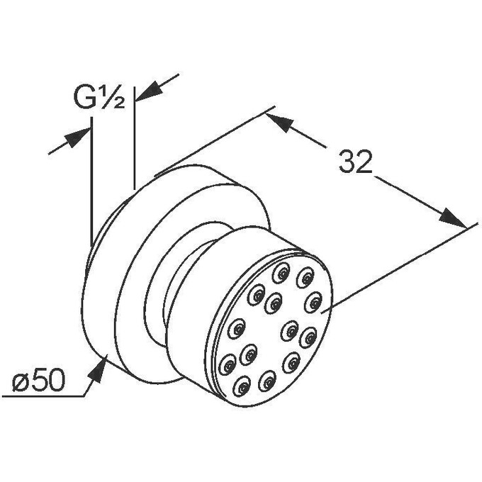 Боковой душ Kludi Brausen Programm 610830500, фото 2