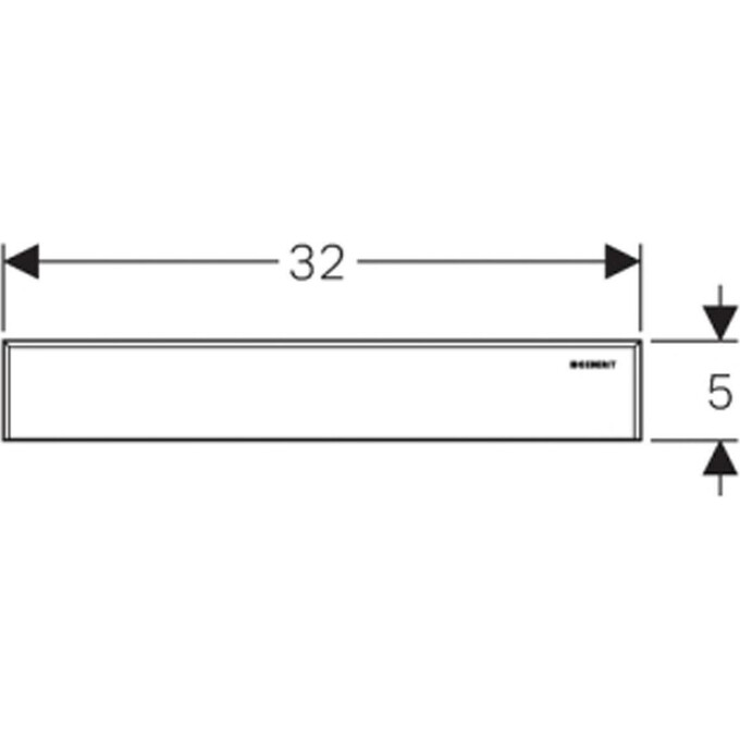 Накладка для трапу Geberit 154.336.FW.1, фото , изображение 2