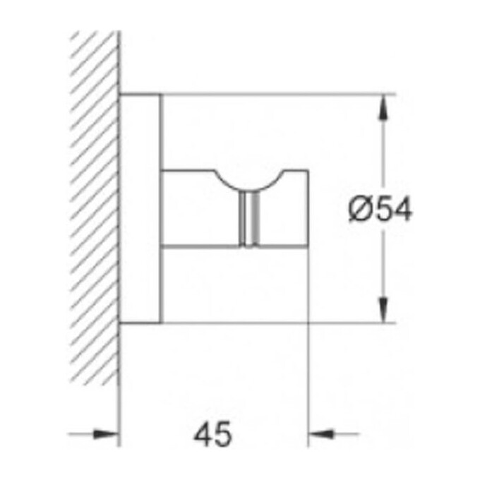 Одинарный крючок для халата Grohe Essentials 40364001, фото 3