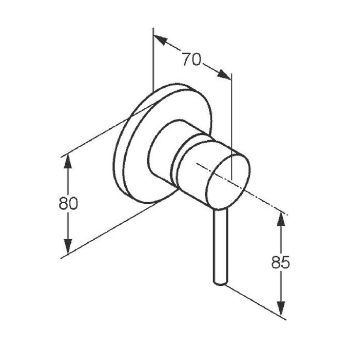 Зовнішня частина змішувача прихованого монтажу Kludi Bozz 389250576, фото , изображение 4
