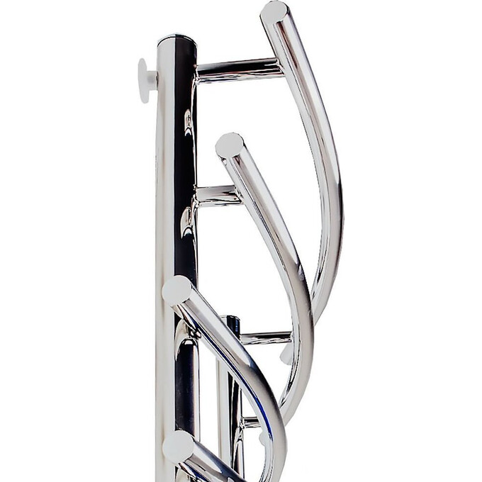 Водяной полотенцесушитель Mario Марио 1.1.0703.01.P (4820111350155, 1200x630, хром/белый глянец/черный матовый), фото 7