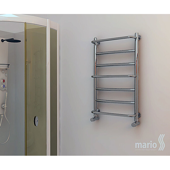 Водяной полотенцесушитель Mario Люкс 1.1.0301.01.P (4820111350339, 600x530, хром/сатин/белый глянец/черный матовый/графит/золото/бронза), фото 5