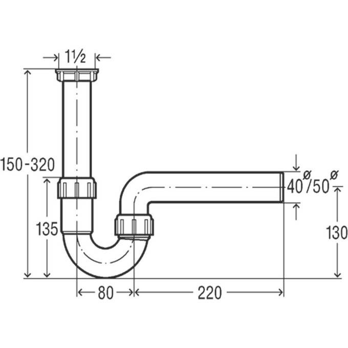 Сифон для умивальника Viega 105716, фото , изображение 3