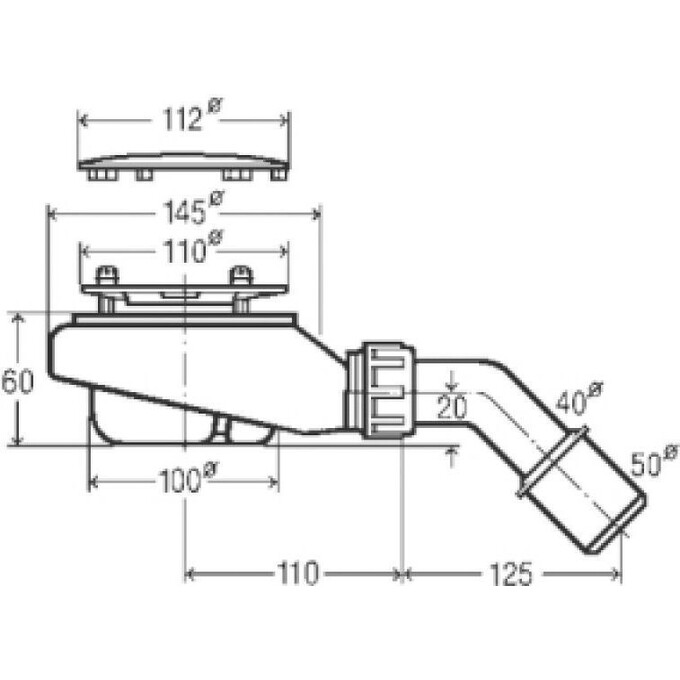 Сифон для душевого поддона Viega 364786, фото 2
