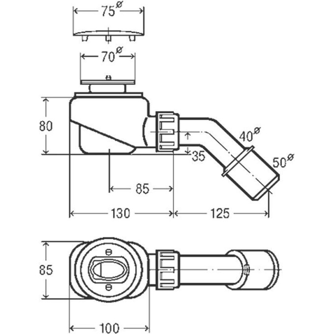 Сифон для душевого поддона Viega 364755, фото 2