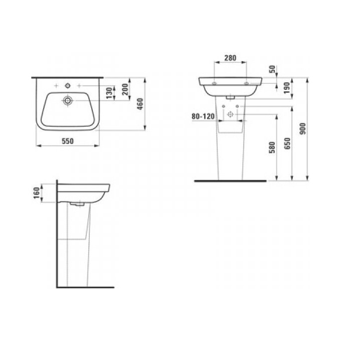 Пьедестал напольный Laufen Moderna Plus H8195430000001, фото 2