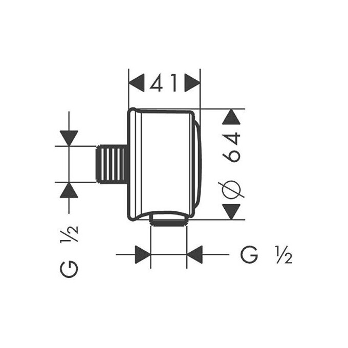Шланговое подсоединение Axor Montreux 16884000, фото 2