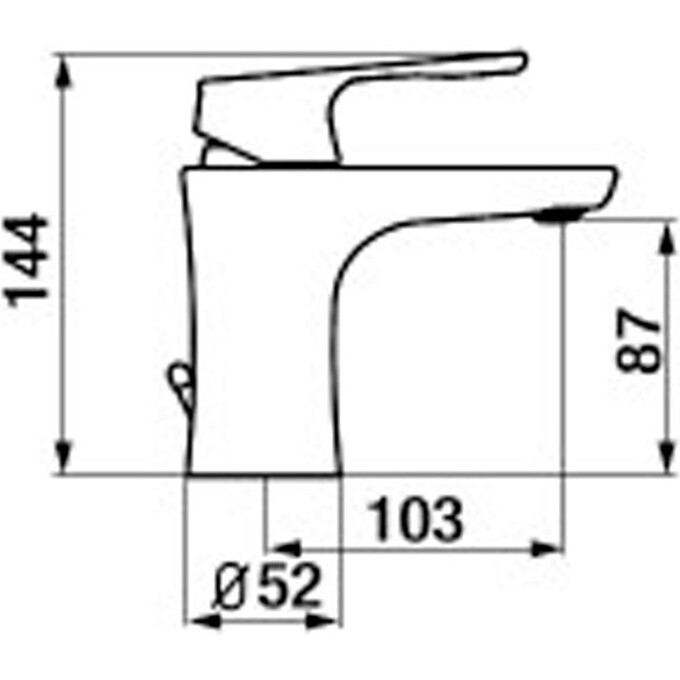 Змішувач для раковини Grb E-Plus 35511350, фото , изображение 2