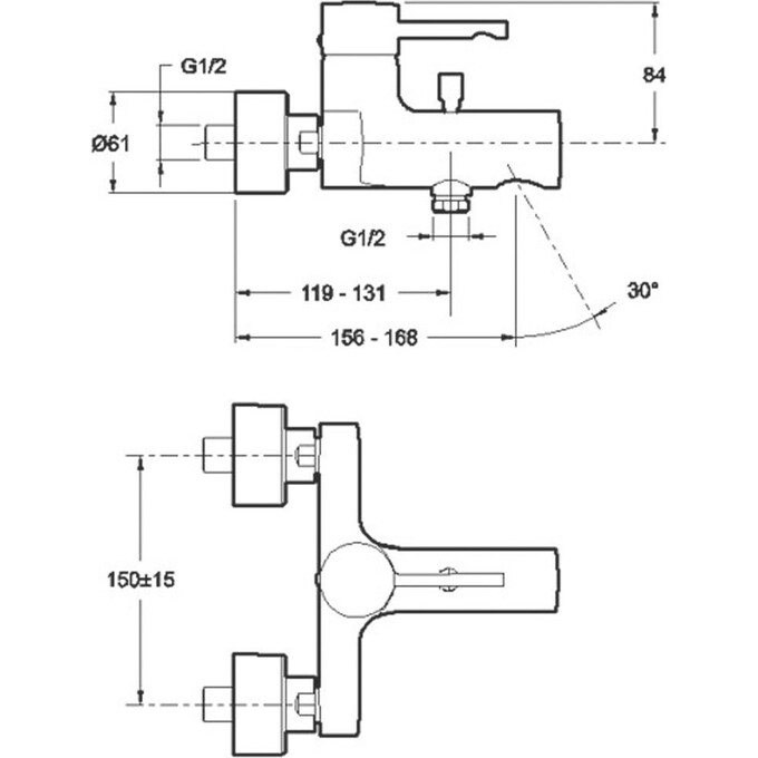 Смеситель Jacob Delafon Cuff E45532-CP, фото 5