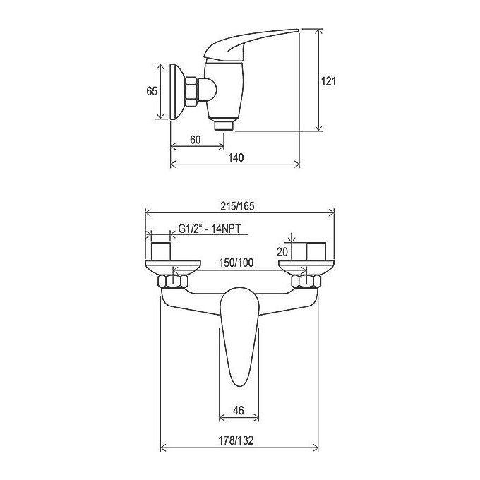 Смеситель для душа Ravak Suzan SN 032.00/150 (X070006), фото 6